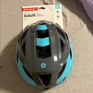 Schwinn Two-Tone Gray and Teal Adult Bike Helmet